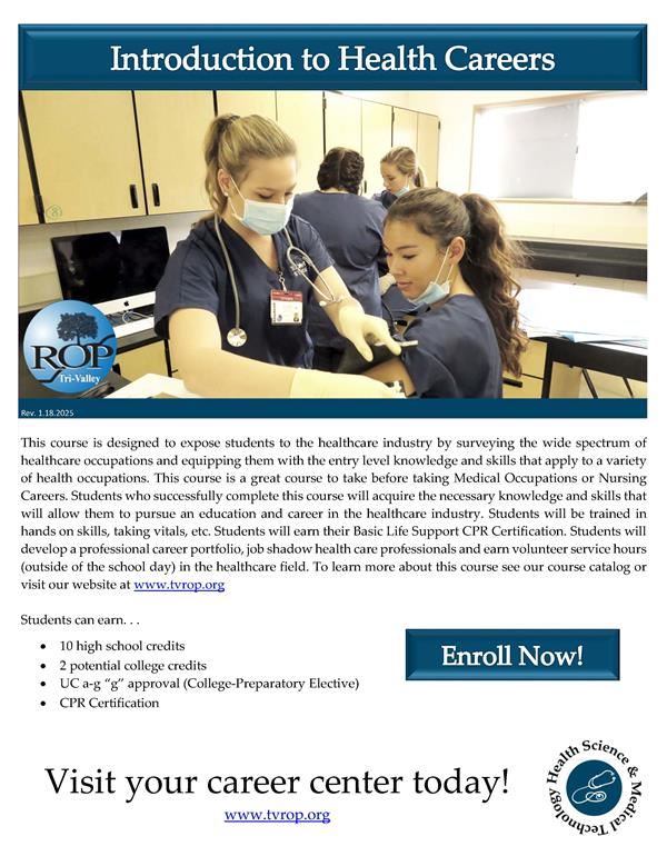  Click link for course information flyer